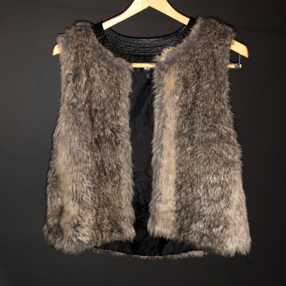Faux fur vest